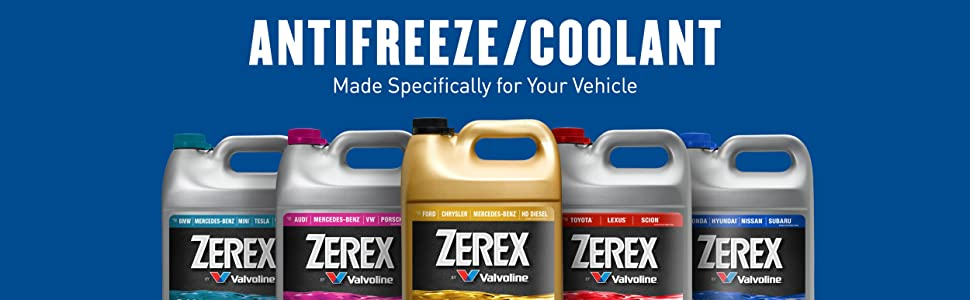 zerex by valvoline antifreeze coolant made specifically for your vehicle